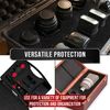 Precision Defined Tool Box Foam - Protective Inserts for Cases, Polyethylene Tool Foam for Cases, Cushion Insert for Toolboxes - Black/Red (45.7 x 30.4 x 5 cm, 3 pack)
