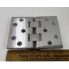 Chrome Plated Drop Leaf 180 Hinge 4” X  3”  Solid Brass
