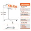 Mobile Standing Desk 28.5-44.2" Gas-Spring Height Adjustable Sit-Stand Desk