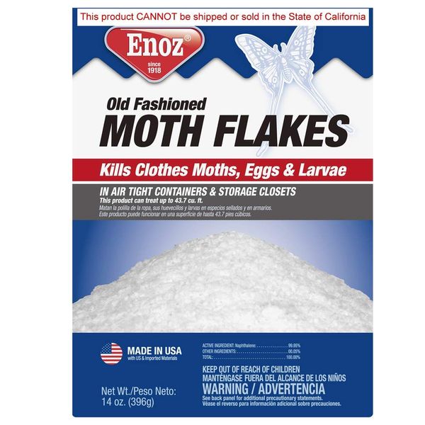 Enoz Old Fashioned Moth Flakes, 14 Ounce