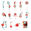 Pompom Maker Kit – 4 Sizes Pom Pom Making Tool Set with Small Scissors, Easy Way to Make Pompoms