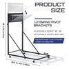 Mobile Blueprint/Poster Display Rack Heavy Duty Plan 12 Brackets-Black