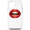 iPhone 14 Red Lips Lipstick Kiss Case
