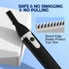 Dapsang Eyebrow Trimmer Electric Eyebrow Razor for Men, Rechargeable Facial Hair Shaver Painless Detail Trimmer with Replacement Blade for Face Beard Neck (Black)