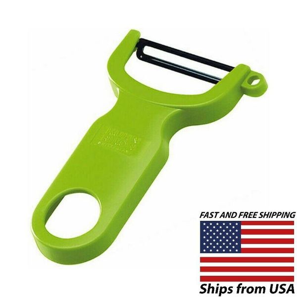 KUHN RIKON Original 4-Inch Easy Vegetable-Potato Peeler - Swiss Made - Green