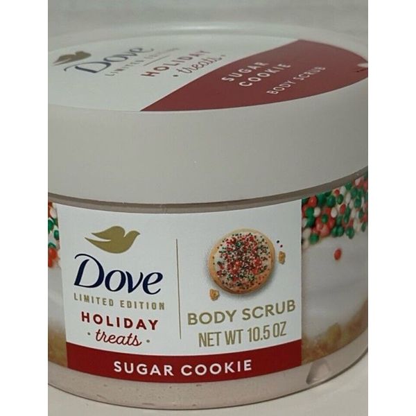 Dove Limited Edition Holiday Treats Body Scrub - SUGAR COOKIE - 10.5 OZ New