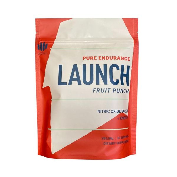 Launch - Pure Endurance Preworkout Powder, Nitric Oxide Boost and Energy for Runners, Swimmers, and Cyclists - Stimulant Free, Fruit Punch