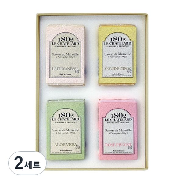 Lechatra 1802 Savon de Marseille 4 Complex Soap Set