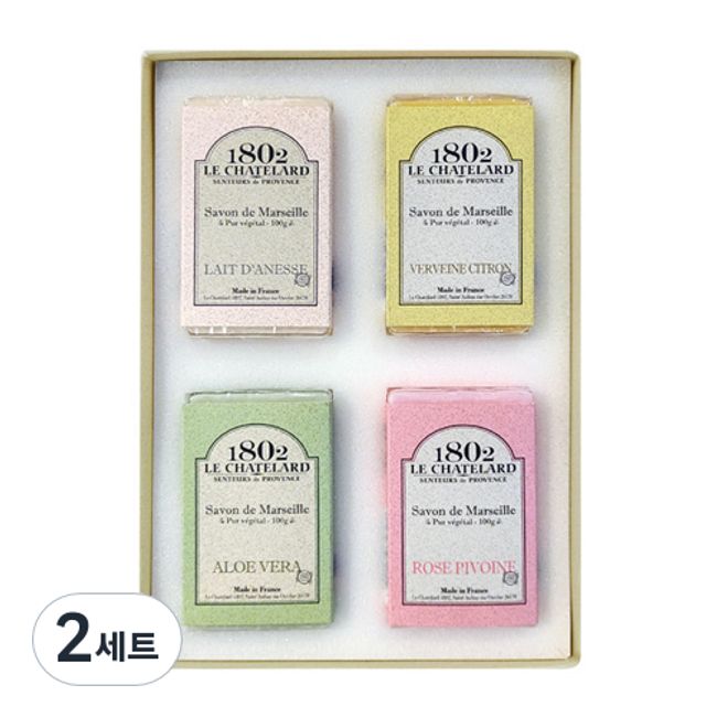 Lechatra 1802 Savon de Marseille 4 Complex Soap Set