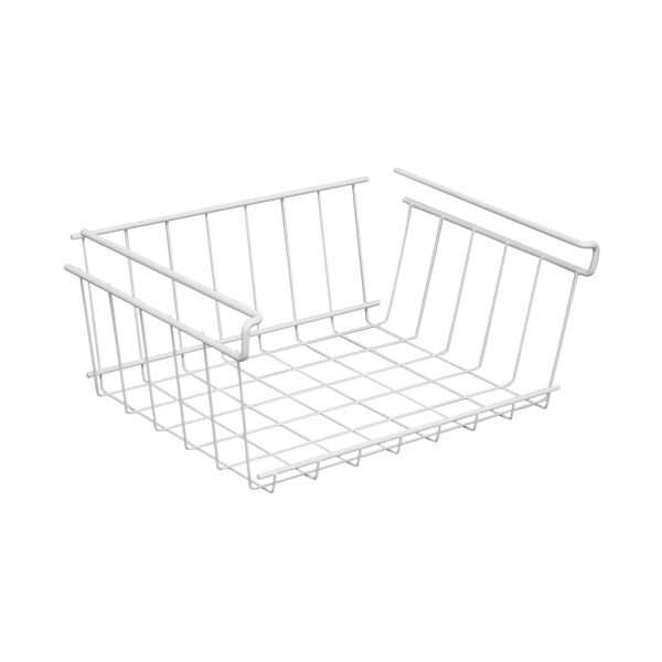 ClosetMaid 3998 Under Shelf Storage Bin, White, 13.4 in.