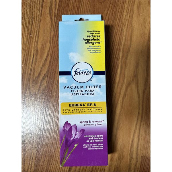 Febreze Eureka EF-6 Upright Vacuum Filter Spring Renewal Scent Eliminates Odors