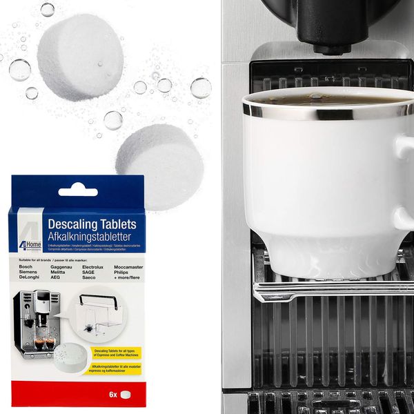 Qualtex Coffee Espresso Maker Descaling Tablets for Miele Coffee Machines - 6PK