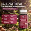 2 Pack Mushroom Complex Gummies with Lions Mane, 20-in-1 Comprehensive Mushroom