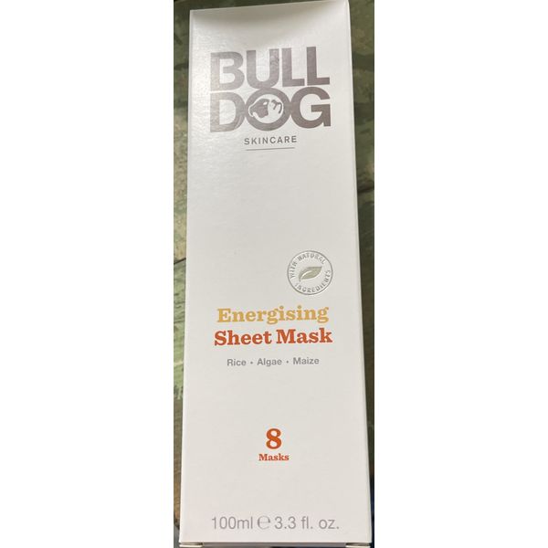 Bull Dog Skincare Energizing Sheet Mask, 1 Box, With 8 Masks