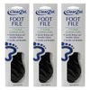 ClearZal Sided Coarse Grit Foot File For Smoothing & Reducing Calluses (3 Pack)