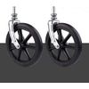 2Pcs Wheels Replacement for Wheelchairs, 8" X 1" Rollator Wheels, Anti-Slip Repl