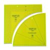 YICBOR Drunkards Path Quilting Templates, Large Curved Acrylic Tools for Cutting Circle Patterns and Layer Cakes