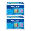 Microlet Colored Lancets, 100 Count (2 Pack)