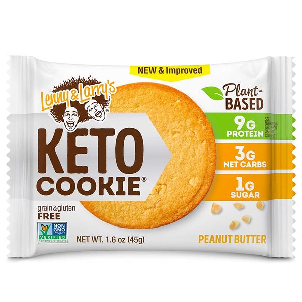 Keto Cookie, Peanut Butter, Soft Baked, 9G Plant Protein, 3G Net Carbs, Vegan, N