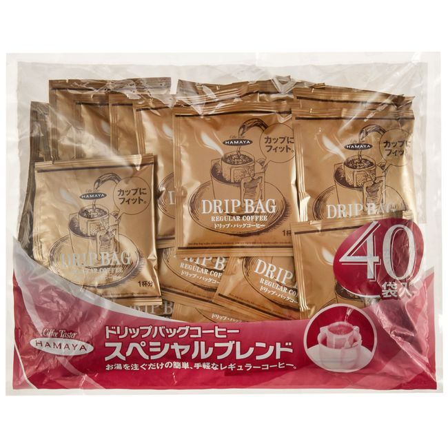 Hamaya Coffee Special Blend Drip Bag Coffee, 11.3 oz (320 g) (0.3 oz (8 g) x 40 Bags