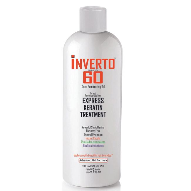 Inverto 60 Formaldehyde Free 1000ml Advanced Gel Keratin Hair Treatment