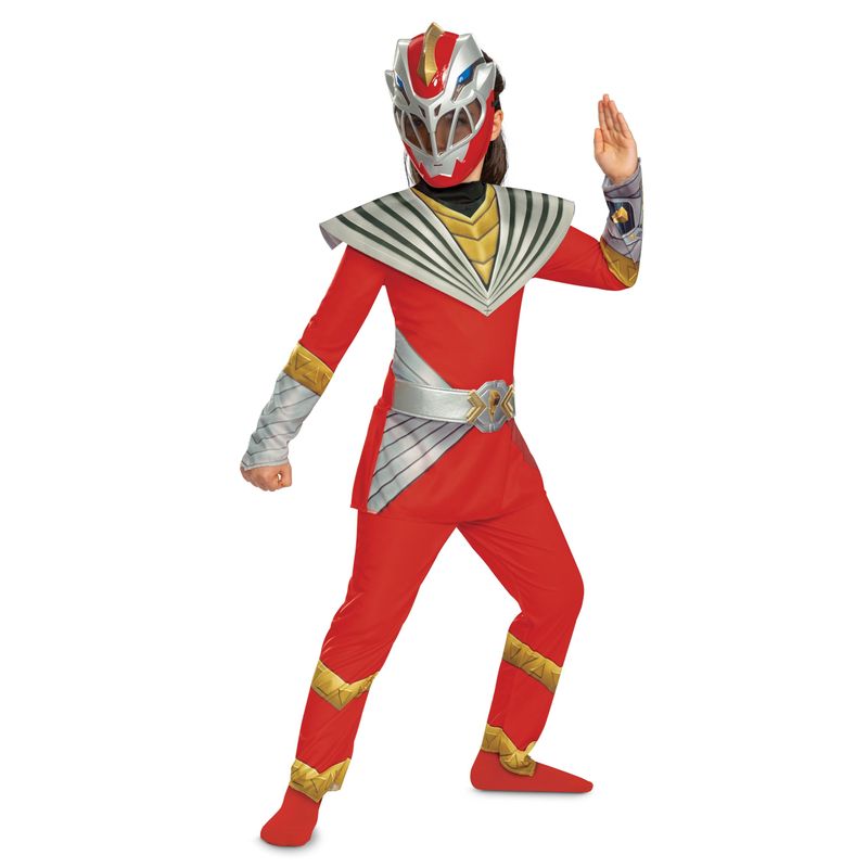 Red Ranger Costume for Girls, Official Power Rangers Cosmic Fury ...