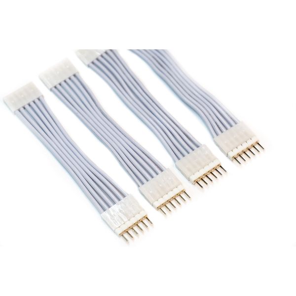 Litcessory Flexible Corner Connector/Extension Cable for Philips Wiz LED Light Strips (2in, 4 Pack, White)