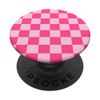 Pink Checkered Checked Pattern Check Design #246 PopSockets Swappable PopGrip