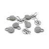Dental Orthodontic Braces Bondable Lingual Buttons With Traction Hooks,10pcs/Pack, Mesh Base (5 Packs)