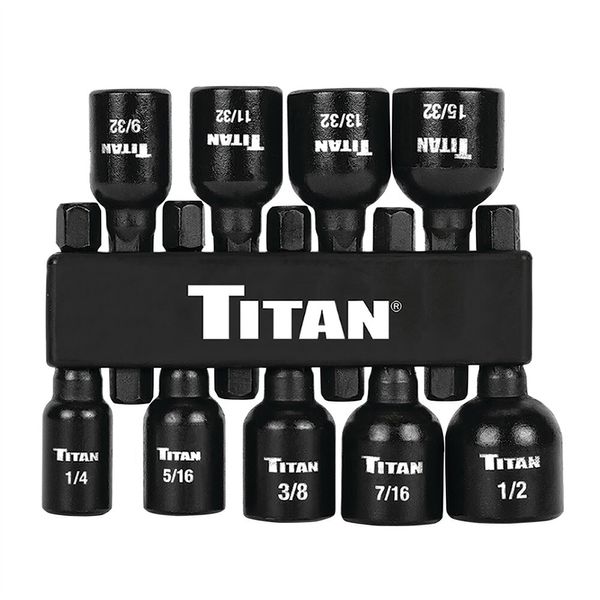 Titan 9-Pc Magnetic Nut Driver Set - SAE #TI-16298