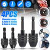 4Pcs 1/4"Hex Shank Keyless Drill Chuck Adapter Bit Quick Change Converter Driver