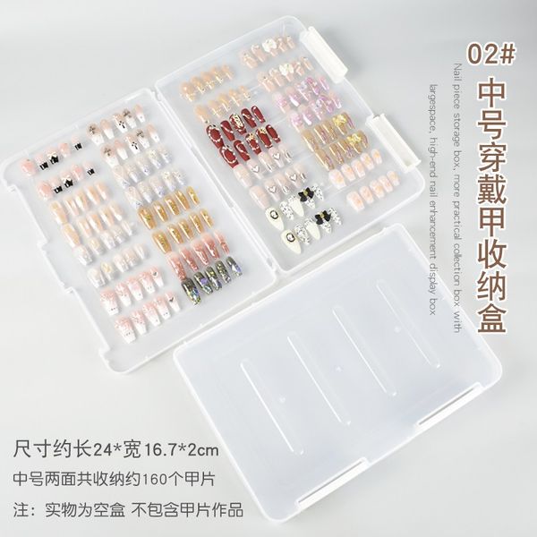 Nail Art Board Design Examples Box Storage Board Transparent Book Manicure