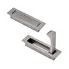 ZelongChen 2Pcs Sturdy Flush Mount Door Pulls Useful Metal Pocket Door Handle Smooth Concealed Embedded Door Pulls for Drawer,Wardrobe