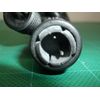 2 Pin 6 Foot Rope Light Extension Cord Black
