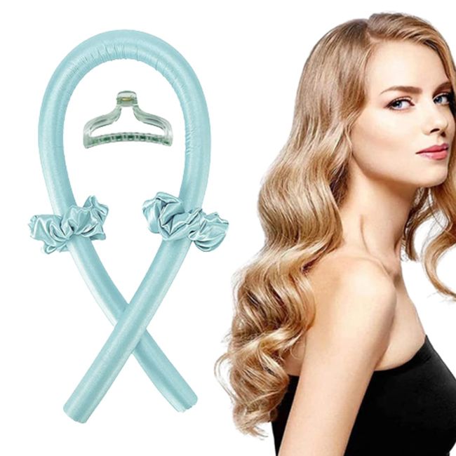 OSUWLSI Locken Ohne Hitze, Silk Heatless Curls Band Lockenwickler über Nacht, Hair Curler DIY Haare Lockenband Frisurenset für Langes Mittleres Haar