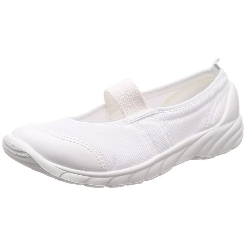 Syunsoku SSK 1010 Indoor Shoes, Ballet-Type, Made in Japan, 5.5 - 10.2 inches (14 - 26 cm), 1.5E, For Boys, Girls, Kids - white