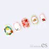 Nail Sticker Tsumekira es Rika Uranaka Tiny Holy Christmas + Star Gold Set of 2 Christmas