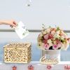 CODIRATO Wooden Vintage Wedding Card Box with Lock