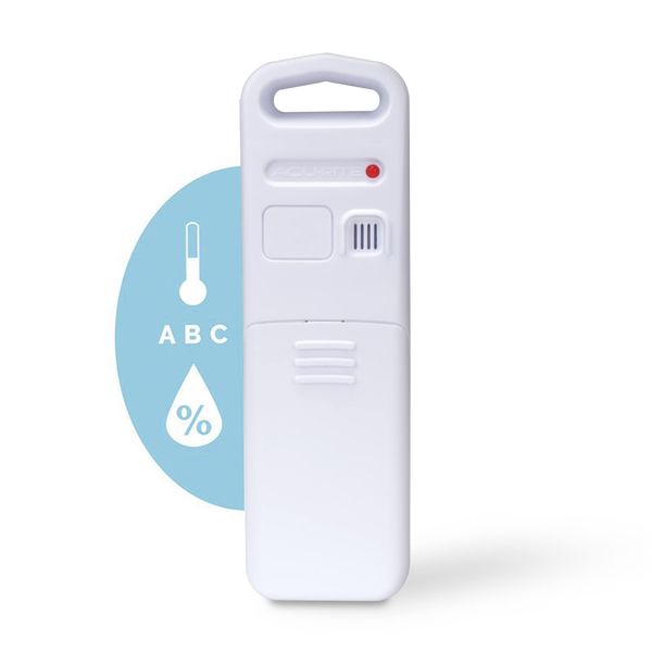 AcuRite Wireless Indoor Outdoor Temperature and Humidity Sensor (06002M) , white