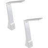 2 Pack Table Lamp-Colour White-Integral Rechargeable Battery- LED-1.8W Included - Side Console Free Standing Base Bedside Task Base Set