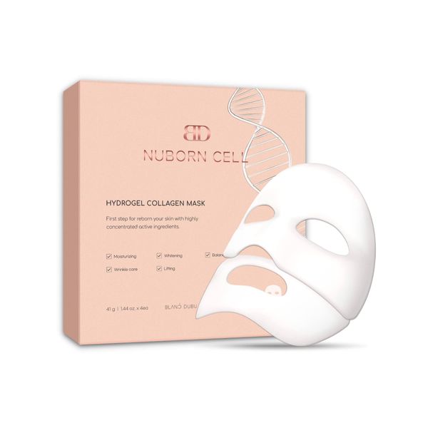 NUBORN CELL Hydrogel Collagen Mask, 1.4 oz (41 g) x 4