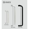 Sugatsune Industrial LAMP Aluminum Grip Handle, Offset Type, Black