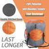 Frelaxy Compression Sack, Ultralight Sleeping Bag Stuff Sack Compression Stuff Sack - Space Saving Gear for Camping, Hiking, Backpacking (Orange, M)
