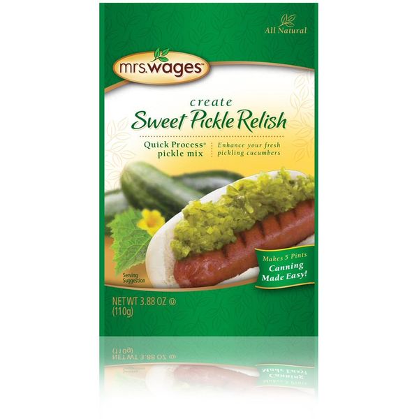 Mrs Wages Sweet Pickle Relish Mix 3.9 oz (Pk of 6)