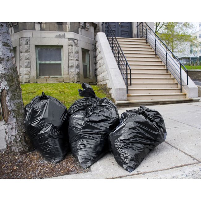 55-60 Gallon Trash Bags, Large Black Trash Bags, (Value Pack 100 Bags  w/Ties) Extra Large Trash Can Liners.