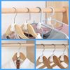 50 Pcs Clothes Hanger Connector Hooks, Space Saving Clothes Hook Multi-Layer Stackable Hanger for Wardrobe Cabinets Clothes Organiser, White