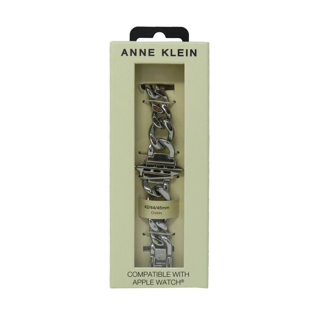 Anne Klein Fashion Chain Bracelet For Apple Watch Silver 42/44/45MM