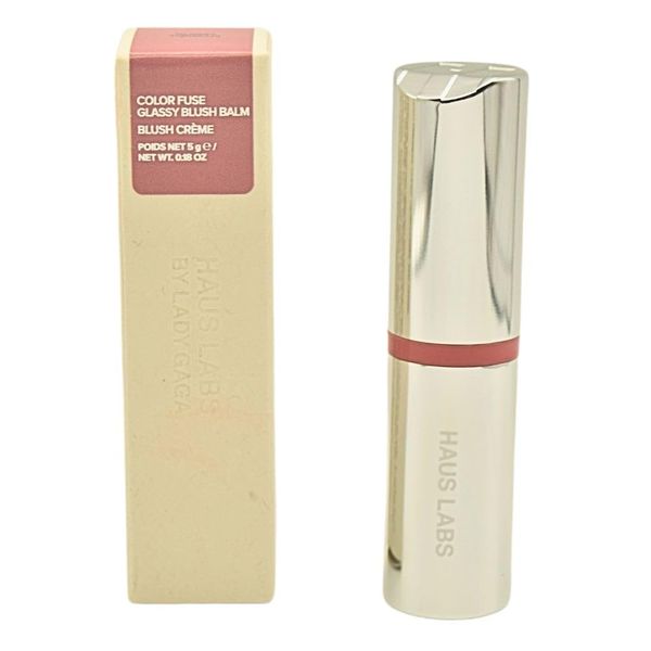 Haus Labs Color Fuse Longwear Hydrating Glassy Lip + Cheek Blush Balm Stick - Glassy Hibiscus