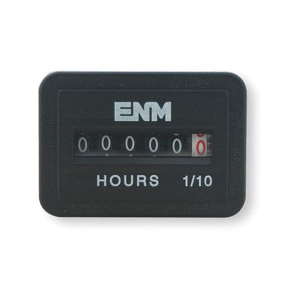 Hour Meter, Back Flange Mounting, 6 Digit