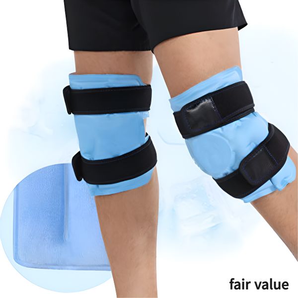 Fairvalue knee cold compress pack ice compress icing hot and cold compress pack support band